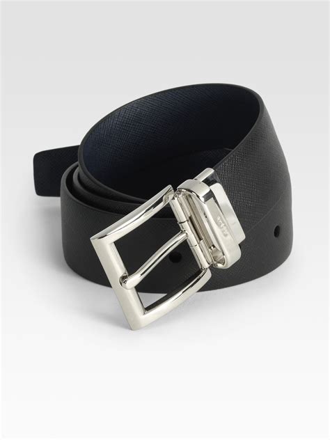 Black Prada Belts for Men 